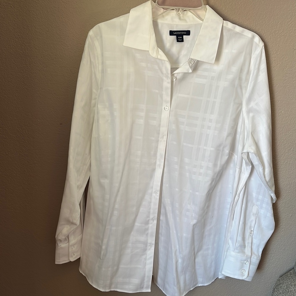 Lands’ End woman’s dress shirt